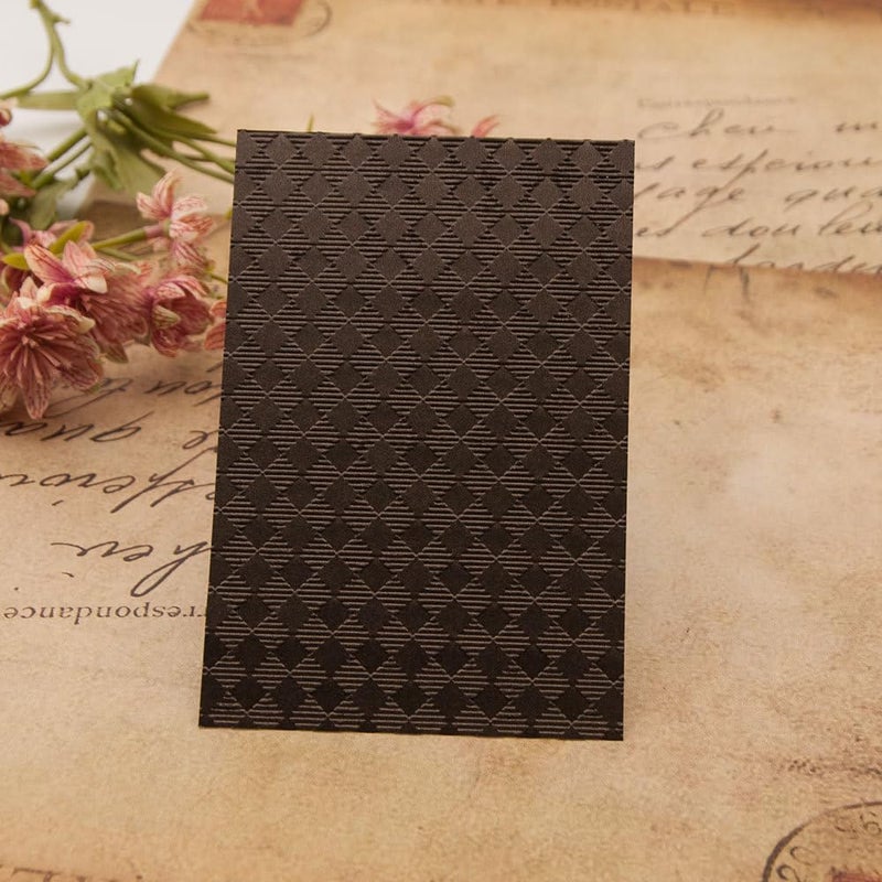 FUGUT 3-D Embossing Folder for Card Making - Plastic Textured Template for DIY Scrapbooking, Paper Crafting and Handmade Art Supplies (3D Fabric Texture 8.3 x 5.9 in) - Image 4